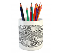 Floral Mandala Pencil Pen Holder