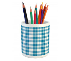 Scottish Checkered Pencil Pen Holder