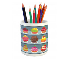 Multilayered Muffin Pencil Pen Holder