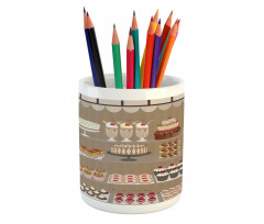 Bakery Window Display Pencil Pen Holder