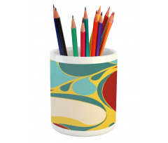 Water Marbling Pencil Pen Holder