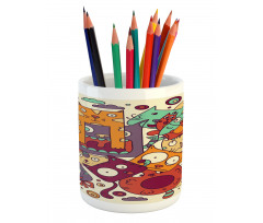 Absurd Doodle Pencil Pen Holder