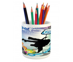 Break Dancer Guy Pencil Pen Holder