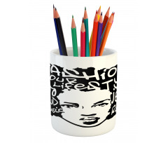 Afro Hair Art Pencil Pen Holder