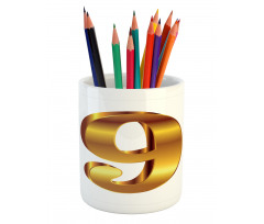 Classical 9 Sign Pencil Pen Holder