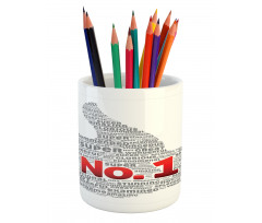 Thumbs up Number Pencil Pen Holder