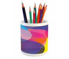 Colorful Circles Pencil Pen Holder