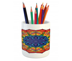 Boho Flowers Pencil Pen Holder