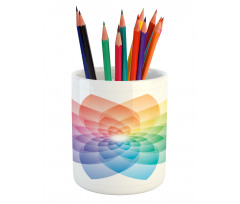 Rainbow Tones Petal Pencil Pen Holder