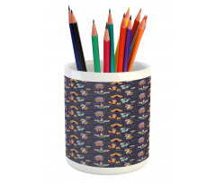 Camping Concept Pencil Pen Holder