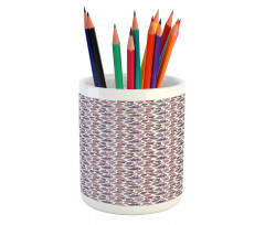 Tropical Beach Seashells Pencil Pen Holder