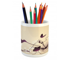 Flappy Tiny Hummingbirds Pencil Pen Holder