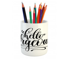 Calligraphy Font Pencil Pen Holder