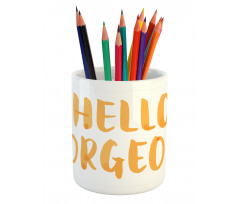 Font Pencil Pen Holder