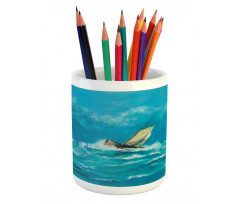 Sail in Stormy Weather Pencil Pen Holder