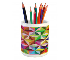 Sixties Rainbow Cubes Pencil Pen Holder