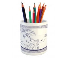 Rococo Style Pencil Pen Holder