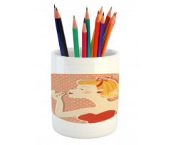 Pin up Female Pencil Pen Holder