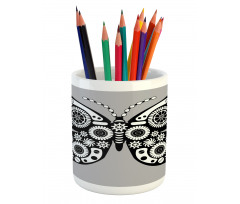 Silhouette Butterfly Pencil Pen Holder