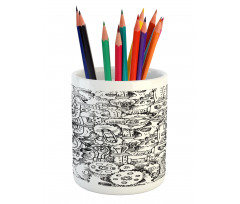 Manufacturing Theme Pencil Pen Holder