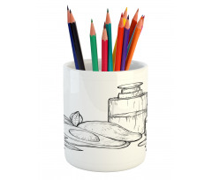 Natural Tropical Fruit Pencil Pen Holder