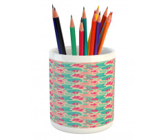 Doodle Foliage Leaves Pencil Pen Holder