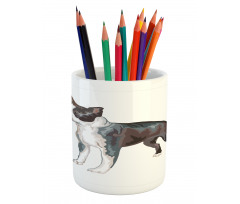 Profile Portrait Pencil Pen Holder