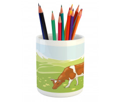 Alpine Meadow Nature Pencil Pen Holder