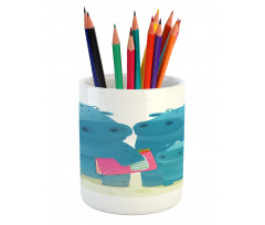 Graphic Happy Family Pencil Pen Holder