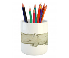 Watercolor Style Baby Pencil Pen Holder