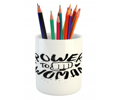 Power Woman Fist Shape Pencil Pen Holder