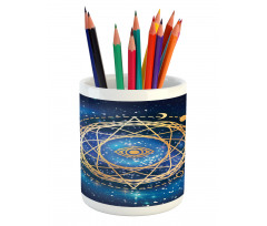 Geometric Emblem Pencil Pen Holder