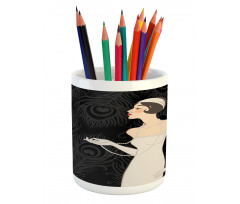 Art Deco Design Pencil Pen Holder