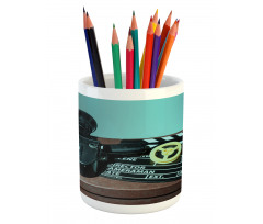 Camera Clapper Pencil Pen Holder