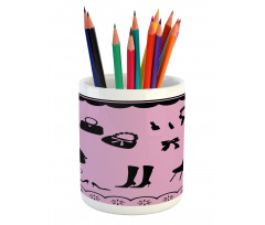 Boutique Shop Elements Pencil Pen Holder