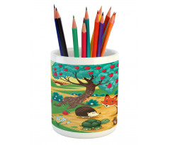 Woodland Happy Animals Pencil Pen Holder