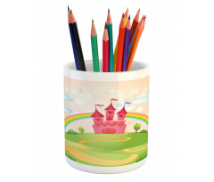 Vibrant Rainbow Pencil Pen Holder