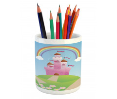 Clouds Princess Castle Pencil Pen Holder