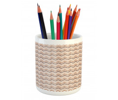 Chevron Stripes Pencil Pen Holder