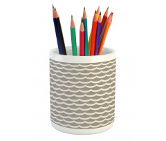 Fish Scale Wavy Rows Pencil Pen Holder