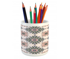 Ornament Print Pencil Pen Holder