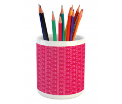 Upside down Letters Pencil Pen Holder