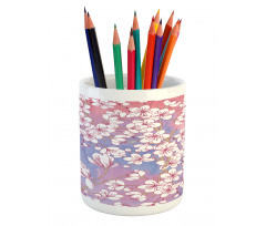 Japanese Spring Bloom Pencil Pen Holder