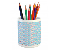 Spring Season Branches Pencil Pen Holder