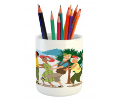 Line Dance Holiday Pencil Pen Holder