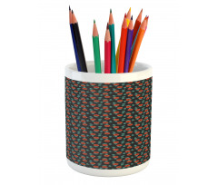 Summer Leafy Stems Foliage Pencil Pen Holder