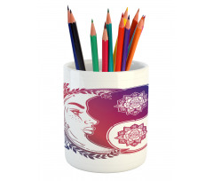 Oriental Crescent Moon Pencil Pen Holder