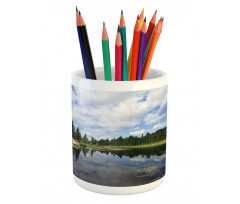 Forest River Scenery Pencil Pen Holder