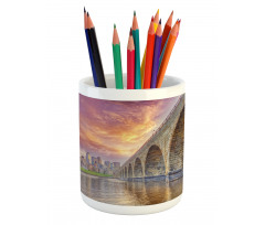 Stone Arch Bridge Pencil Pen Holder