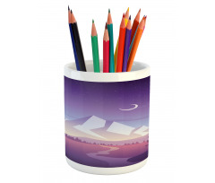 Mountain Scenery Pencil Pen Holder